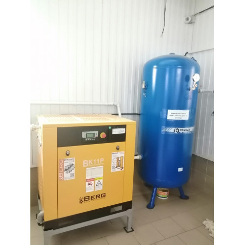 Винтовой компрессор BERG ВК-11РЕ 16 бар, IP54