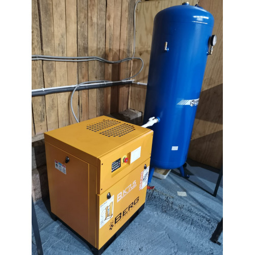 Винтовой компрессор BERG ВК-7.5Р 16 бар, IP54