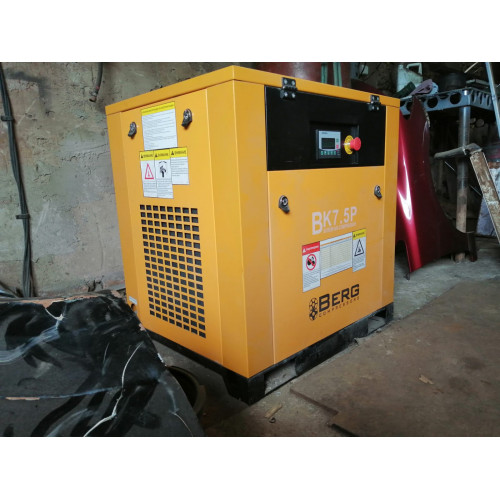 Винтовой компрессор BERG ВК-7.5Р 16 бар, IP54